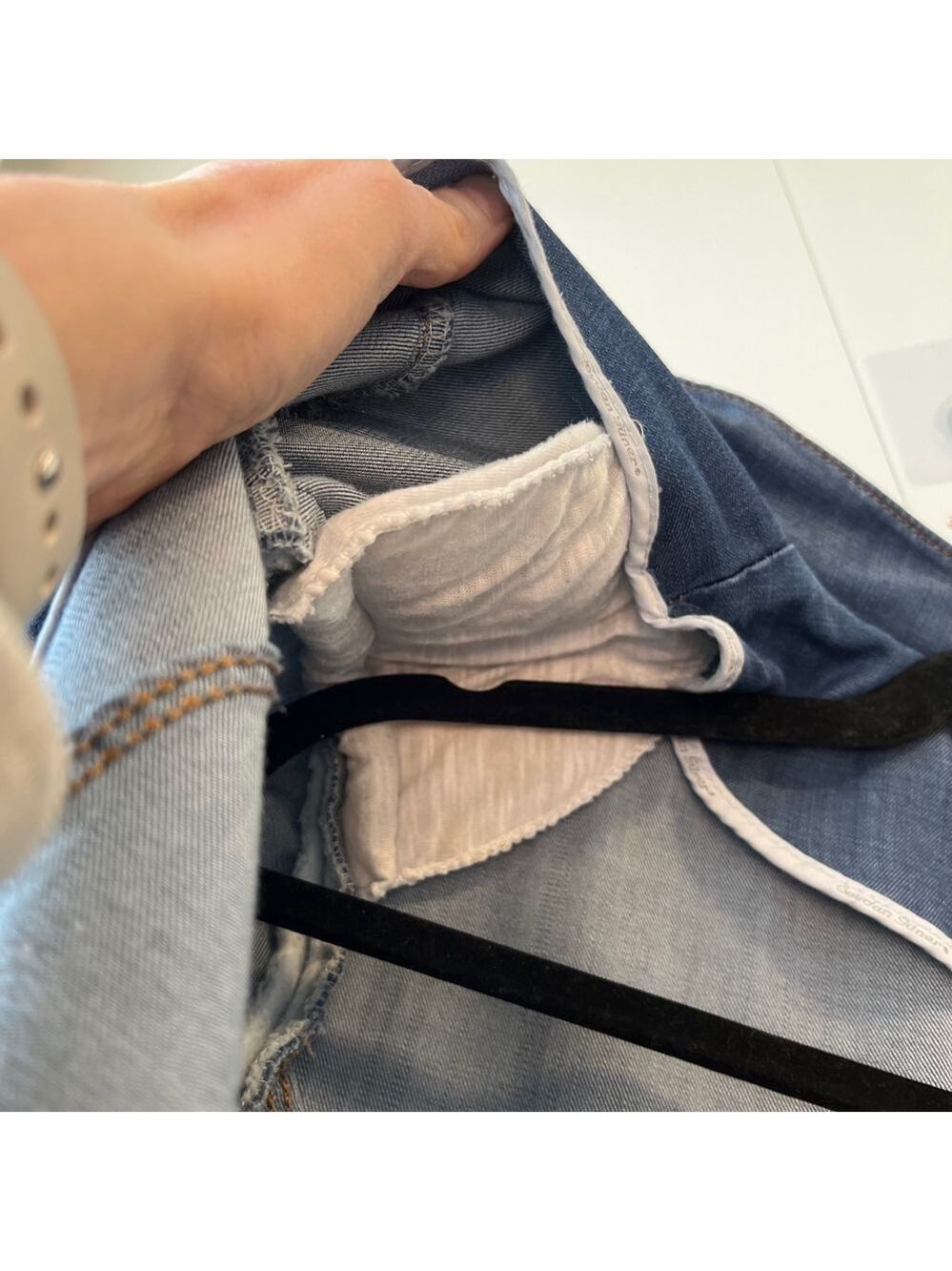 Vintage 1970s Denim Maxi Shirt Dress Western Rodeo Ankle Length Sheath ~Size M/L - Picture 13 of 16